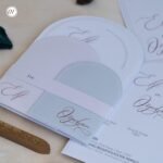 Oval Kesim Davetiye Çiçekli - Görsel 9