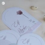 Oval Kesim Davetiye Çiçekli - Görsel 8