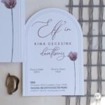 Oval Kesim Davetiye Çiçekli - Görsel 4