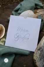 Kare Çiçekli Davetiye - Görsel 2