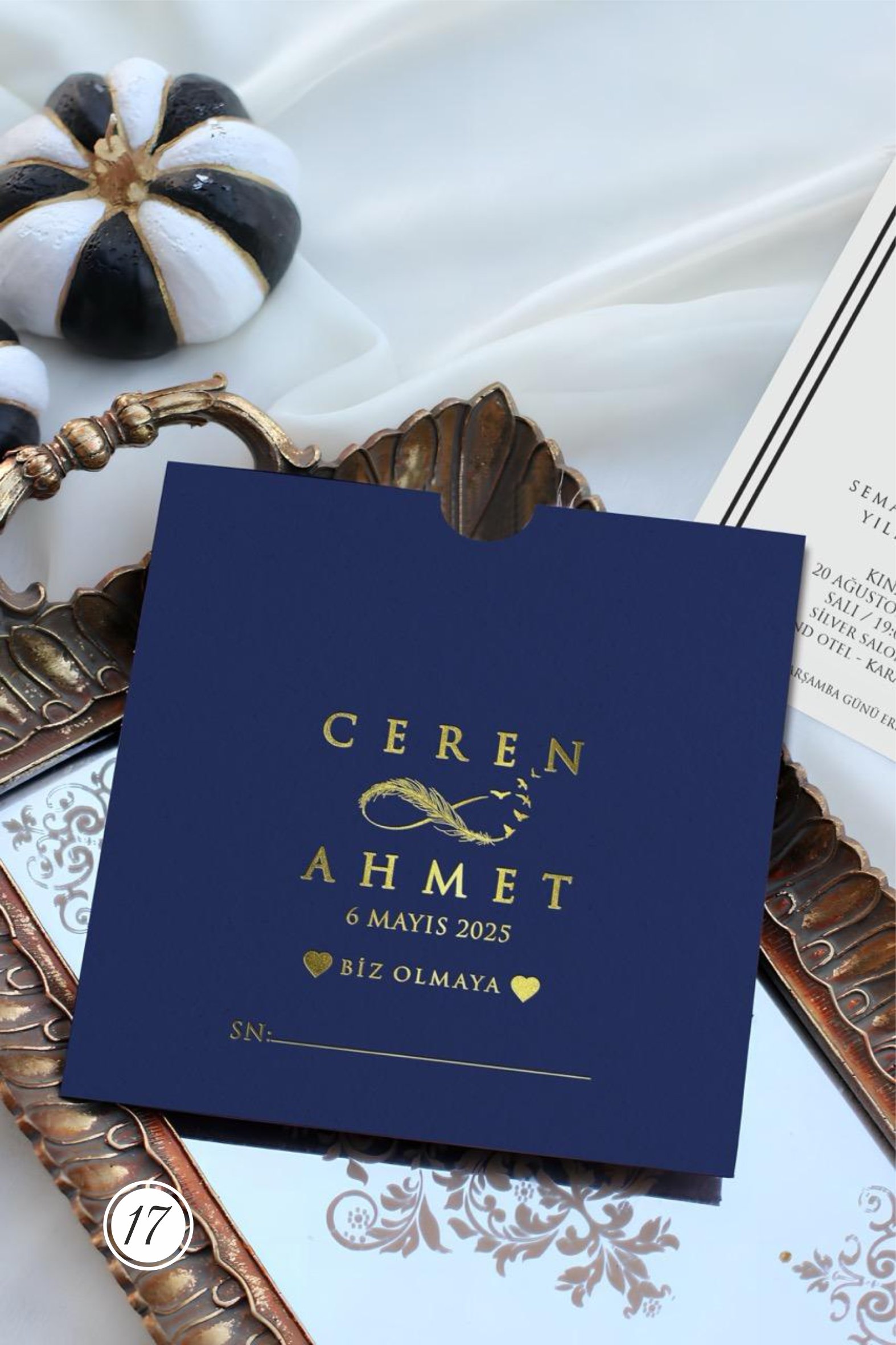 2337_Yaldızlı_Davetiye-1 Kare Davetiye - Görsel 1