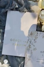 Dikdörtgen Çiçekli Davetiye - Görsel 2