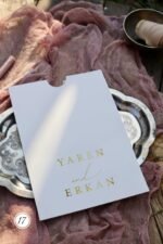 Dikdörtgen Çiçekli Davetiye - Görsel 3