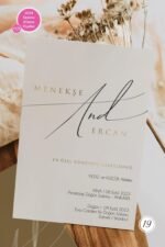 Dikdörtgen Davetiye - Görsel 2