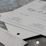 İplikli İkili Dikdörtgen Davetiye - Görsel 3