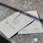 İplikli İkili Dikdörtgen Davetiye - Görsel 2