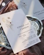 Dikdörtgen Çiçekli Davetiye - Görsel 2