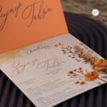 Kare Çiçekli Davetiye - Görsel 3