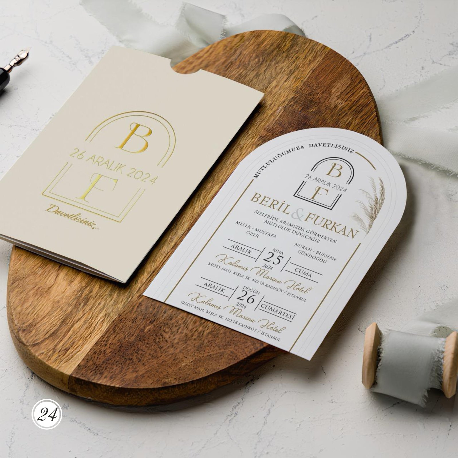 2691_Oval_Davetiye-1 Oval Kesim Davetiye - Görsel 1