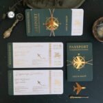 Dikdörtgen Yeşil Pasaportlu Davetiye