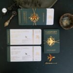 Dikdörtgen Yeşil Pasaportlu Davetiye - Görsel 7