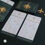 Dikdörtgen Yeşil Pasaportlu Davetiye - Görsel 6