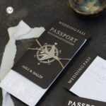 Dikdörtgen Siyah Ve Beyaz Pasaportlu Davetiye - Görsel 6