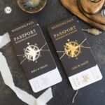 Dikdörtgen Siyah Ve Beyaz Pasaportlu Davetiye - Görsel 4