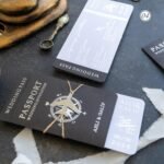 Dikdörtgen Siyah Ve Beyaz Pasaportlu Davetiye - Görsel 2