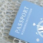 Dikdörtgen Mavi Pasaportlu Davetiye - Görsel 4
