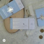 Dikdörtgen Mavi Pasaportlu Davetiye - Görsel 3