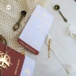 Dikdörtgen Bordo Pasaportlu Davetiye - Görsel 4