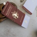 Dikdörtgen Bordo Pasaportlu Davetiye - Görsel 3