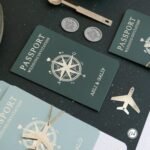 Dikdörtgen Su Yeşili Pasaportlu Davetiye - Görsel 4