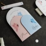 Oval Kesim Davetiye Kelebekli - Görsel 4