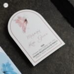 Oval Kesim Davetiye Kelebekli - Görsel 3