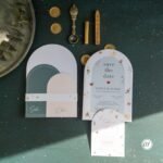 Oval Kesim Davetiye Çiçekli - Görsel 9