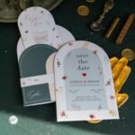 Oval Kesim Davetiye Çiçekli - Görsel 5