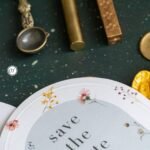 Oval Kesim Davetiye Çiçekli - Görsel 4