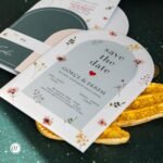 Oval Kesim Davetiye Çiçekli - Görsel 2