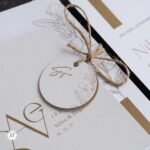 Kurdeleli Çiçekli Davetiye - Görsel 5