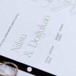 Kurdeleli Çiçekli Davetiye - Görsel 2