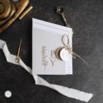 Kurdeleli Çiçekli Davetiye