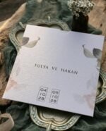 Kare Çiçekli Davetiye - Görsel 2