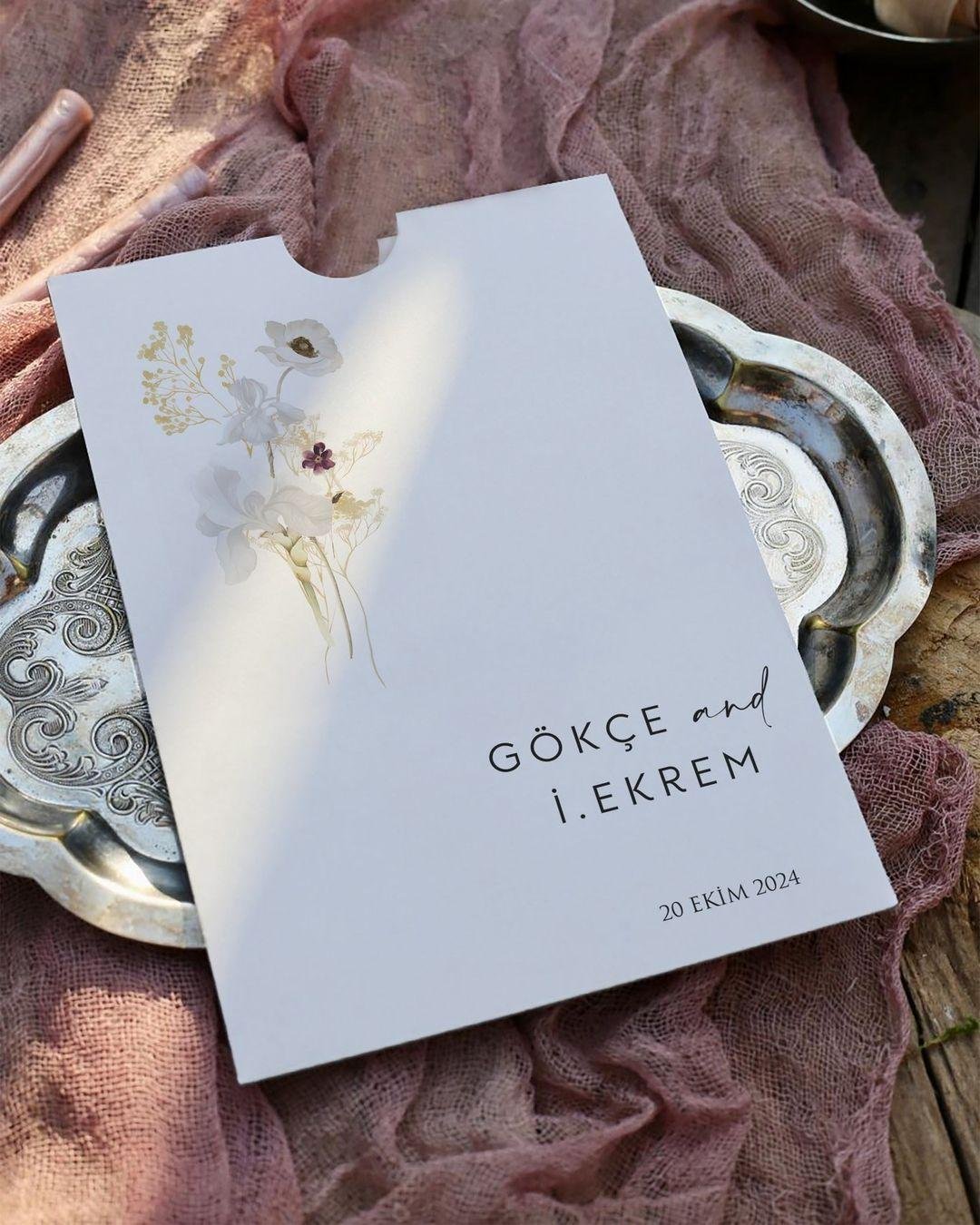 2969 Dikdörtgen Davetiye Dikdörtgen Davetiye - Görsel 1