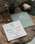 Kare Çiçekli Davetiye - Görsel 2