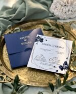 Kare Çiçekli Davetiye - Görsel 2