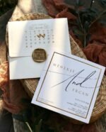 Kare Mühürlü Takvimli Davetiye