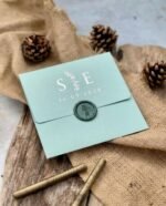 Kare Mühürlü Çiçekli Davetiye - Görsel 3