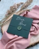 Kare Mühürlü Çiçekli Davetiye - Görsel 3