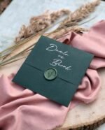 Kare Mühürlü Çiçekli Davetiye - Görsel 4